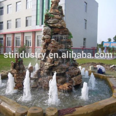Decorative outdoor artificial stone garden water fountain